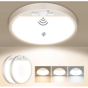 Equivera 2x Plafondlamp met Bewegingssensor - Plafondlamp met Bewegingssensor - Plafondverlichting met Bewegingssensor - Moderne Binnenlamp - Plafondlamp met Bewegingsmelder - Plafondlamp voor Binnen - Binnenlamp met Bewegingsdetector - Wandlamp Pane