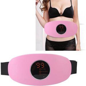 Massage Slimming Belt - Draadloze Elektrische Vetverbrandingsmachine - Oplaadbare Verbetering Bloedstroom - Buikmassager - Lichaamsverzorging - Roze