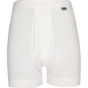 SCHIESSER Cotton Essentials lange short (1-pack) - Feinripp met gulp - wit - Maat: 3XL