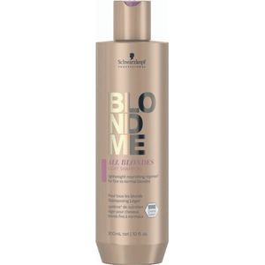 Schwarzkopf BlondMe All Blondes Light Shampoo 300ml - Normale shampoo vrouwen - Voor Alle haartypes