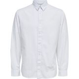 SELECTED HOMME SLHSLIMNEW-LINEN SHIRT LS CLASSIC W Heren - Maat L