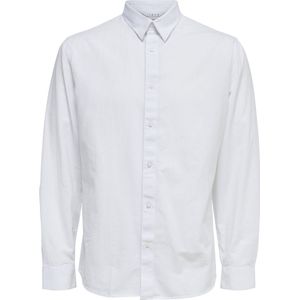 SELECTED HOMME SLHSLIMNEW-LINEN SHIRT LS CLASSIC W Heren - Maat L