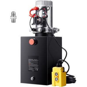 Hydraulische Pomp - 12 Liter - Enkelwerkende Kiepaanhangwagenpomp - 12V - 220 Bar max - Aandrijfeenheid