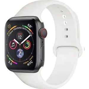 Beline pasek smartwatchbandje voor Apple Watch Silicone 38/40/41mm wit