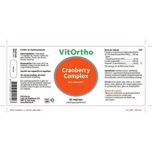 Vitortho Cranberry Complex Vegicaps