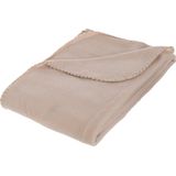 Atmosphera - Plaid - Fleece - Beige - 125 x 150 cm