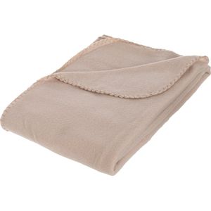 Atmosphera - Plaid - Fleece - Beige - 125 x 150 cm