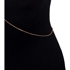 Fashion Simple Belly Chain Necklace Bikini Wire Harness Body Sexy Pearl Necklace Women and Girls (Silver)