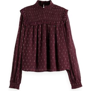 Scotch & Soda LUREX SMOCK TOP Dames Blouse - Maat 36