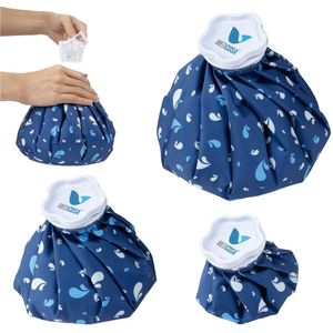 Medcosa ijskompres set van 3 - Koelkompres koeltas - IJspak voor koeling - Coldpack gemaakt van zachte stof - Koel en droog - Icepack - Herbruikbaar