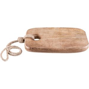 Clayre & Eef Decoratie snijplank 25*14 cm Bruin Hout Borrelplank Tapasplank Serveerplank