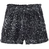 Kerst Short - Zilver - Voor Meisjes - Met Pailletten