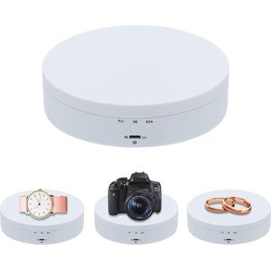 360 Graden Draaistandaard voor Fotografie - Elektrisch Draaiplateau voor Presentatie van Sieraden, Horloges en Digitale Producten