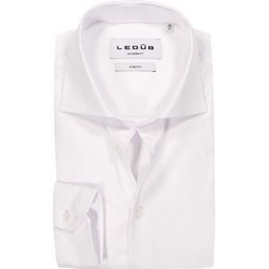 Ledûb slimfit stretch wit extra lange mouw