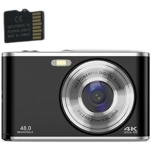 Digitale camera 4K 48MP 16x zoom webcam met 32GB geheugenkaart