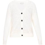 usha - Fashion Look - Cardigan - Met V-hals - Opengewerkt Gebreid - Met Pailletten