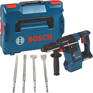 Bosch GBH 18V-26 accu boorhamer 18V 2.6J SDS plus borstelloos Solo + L-Boxx ( 0611909001 ) - zonder accu, zonder oplader
