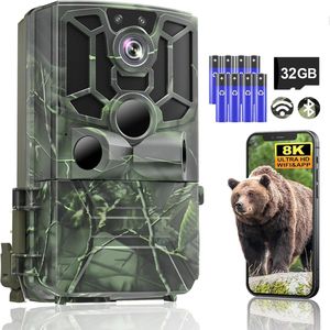 Wildcamera - Bewegingssensor camera - Nachtzicht - Dieren spotten - Boscamera - Buiten camera - Wildlife observeren - Beveiligingscamera natuur - Jachtcamera - Onopvallende camera - Buitenobservatie - Natuurfotografie - Dierensporen vastleggen - Time