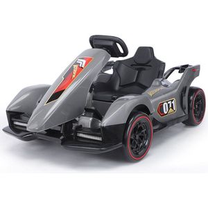 Drift Kart Advanced Deluxe / Drift Trike / Go Kart - Elektrisch - Grijs - Kars Toys - 24V Accu