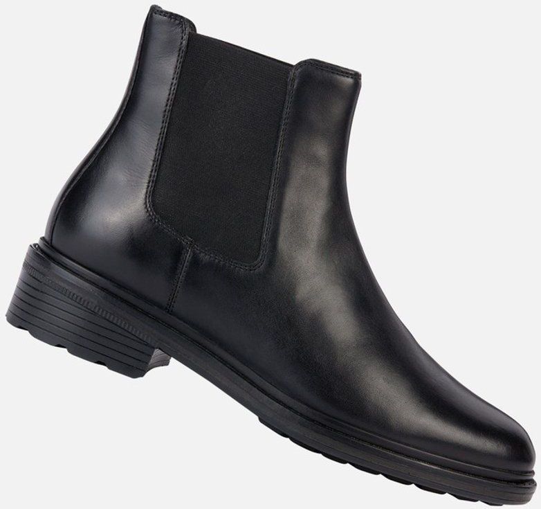 Geox - Walk Pleasure - Dameslaarzen - Zwart - Leer