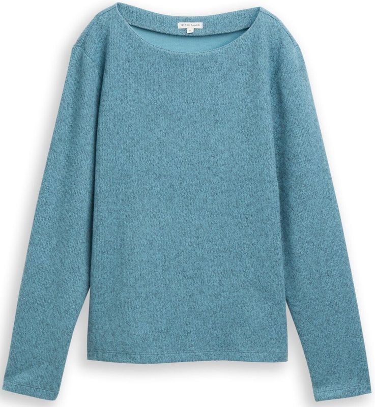 Tom Tailor Soft-touch sweatshirt met knoopdetails