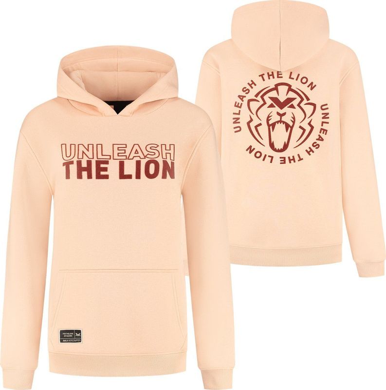 Hoodie - Peach - Unleash The Lion - Max Verstappen