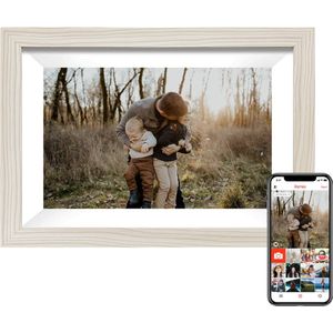Naevy Digitale Fotolijst 10.1 inch – Digitaal Fotolijstje – HD Display – Met WiFi Verbinding & Touchscreen – Frameo App – 16 GB Intern Geheugen