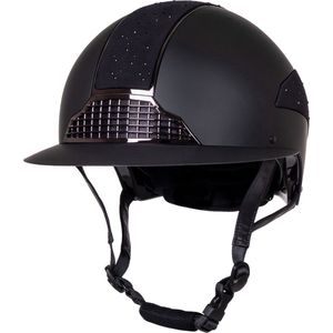 QHP Veiligheidscap Ohio Polo Visor - Zwart - 51/55