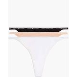 Tommy Hilfiger Lace Tanga 3 Eenheden Veelkleurig XS Vrouw