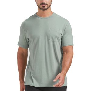 Heren Ultra Zacht Bamboe Viscose Pocket T-Shirt - Lichte Koel Korte Mouwen Casual Basis Shirt
