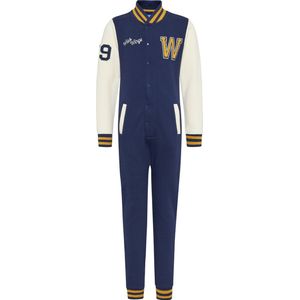 Wick Wings - Onesie - Kleur Marine - Pyjama - 122-128 - onesie jongens - onesie meisjes