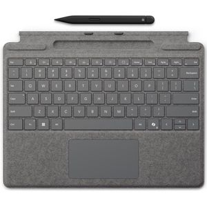 Microsoft Surface Pro Keyboard with Slim Pen for Business AZERTY Belgisch Microsoft Cover port Platina