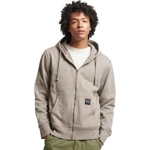 Superdry Contrast Stitch Sweatshirt Met Volledige Rits Beige S Man