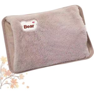 Elektrische Kruik - Oplaadbare Kruik - Warmtekussen - Elektrische Warmtekruik - Warmwaterkruik - Met Hoes - Volwassenen - Baby - Beige