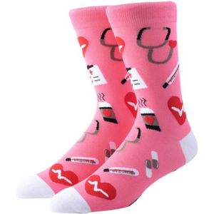 ZOETTT Ziekenhuis sokken ROZE - Sokken - Zorg sokken - Vrolijke sokken - Medische sokken