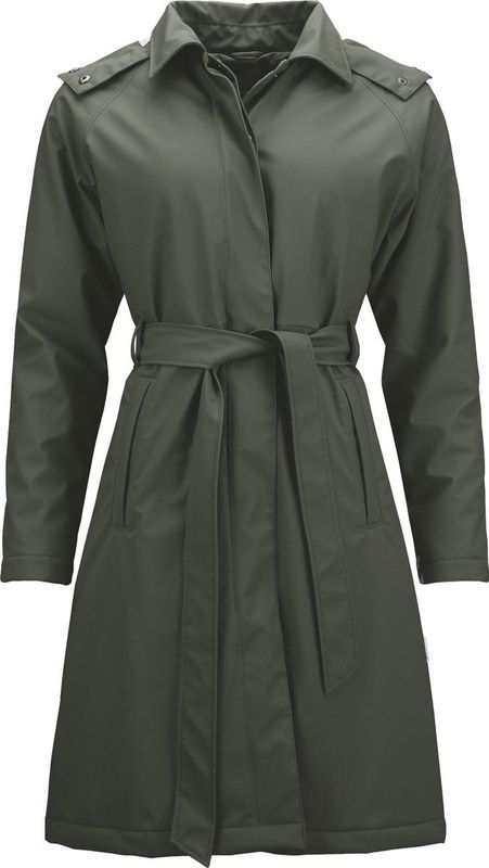 Rains W Trench Coat 1513 Jas - Green