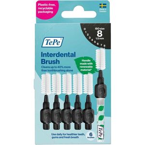 TePe - Interdentale Ragers - Zwart - Duurzaam Karton - 100 Stuks