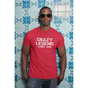 2000 Jaar Rood T-shirt Heren - Maat M- Legend - Verjaardag Cadeau Mannen - Limited Edition