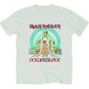 Iron Maiden - Powerslave Egypt Heren T-shirt - L - Grijs