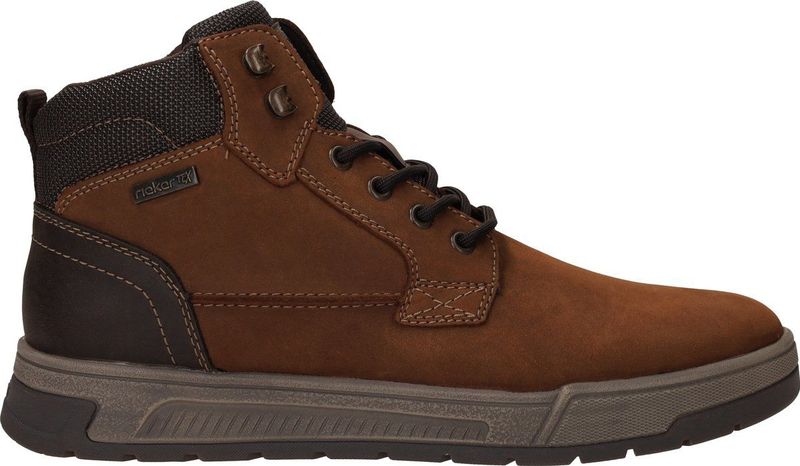 Rieker - Winterlaarzen - Bruin/grijs - Enkellaars met Waterafstotende riekerTEX-membraan