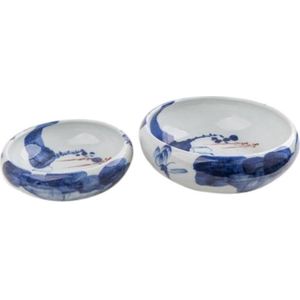 Fine Asianliving Chinese Schaal Porselein Handgeschilderd Lotus 20cm
