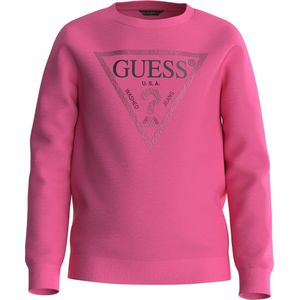 Guess Girls Logo Sweater Pink - Maat 128