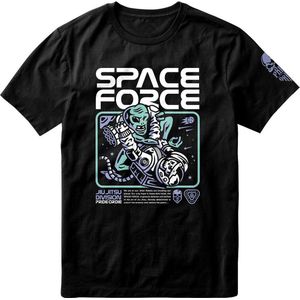 PRiDEorDiE T Shirt SPACE FORCE Zwart - XXL