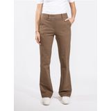 Red Button - Punta - Damesbroek - Beige - Flared Fit - Inseam 82 cm