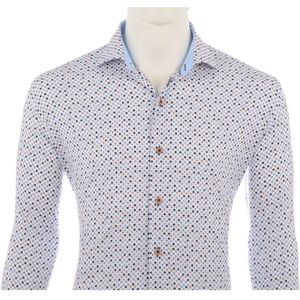 Eden Valley casual shirt stippen blauw