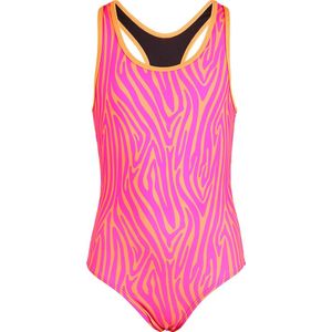 BECO zebra vibes - badpak voor kinderen - roze/oranje - maat 164