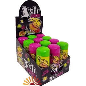 Brain Licker mix display (12 Stuks) - Snoep - Sour - Sour Apple & Black Cherry - nieuwe smaken !