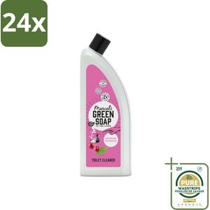 Marcel's Green Soap - Toiletreiniger - Patchouli & Cranberry - Krachtige frisheid - Voordeelverpakking - 24 stuks - Biologisch afbreekbare schoonmaak - Vegan toiletreiniger