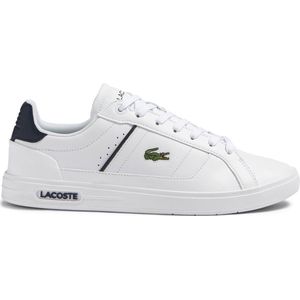 Lacoste Europa Pro Heren Sneakers - Wit/Donkerblauw - Maat 47