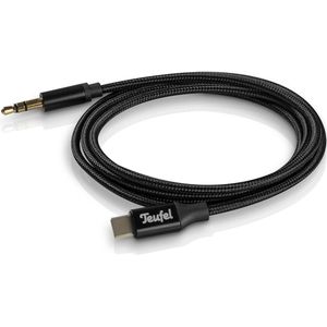 Teufel - USB-C Kabel - Zwart - USB-C naar Koptelefoonaansluiting - Lengte 107 cm